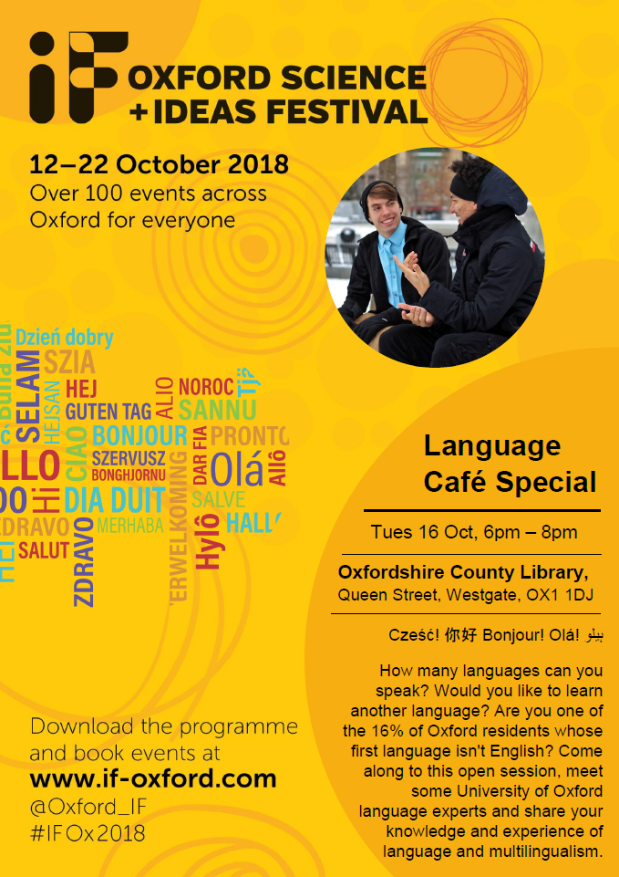 Language cafe poster