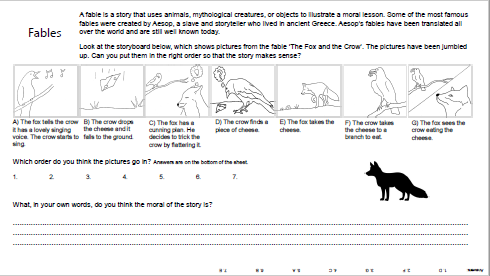 Babel fable teaching activity