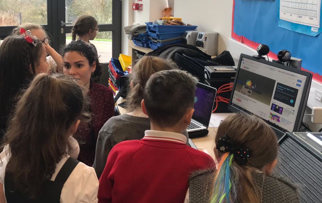 Photo of pupils choosing song to perform