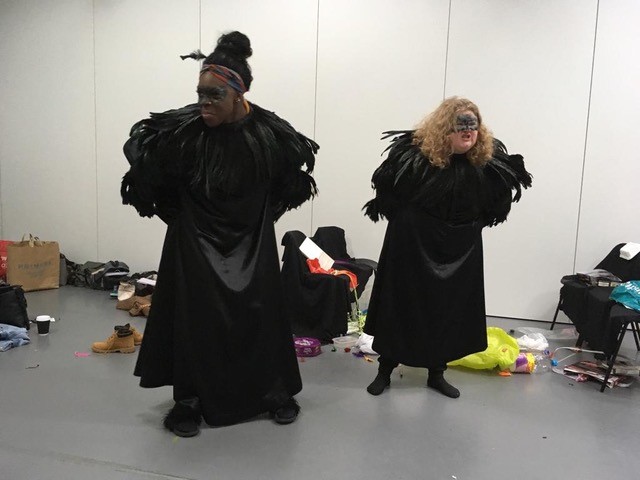 THE BIRDS in rehearsal