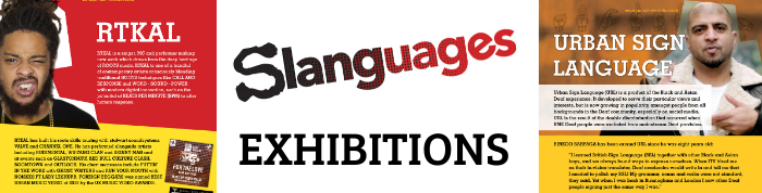 Slanguages exhibition