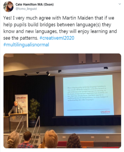 Tweet about Martin Maiden