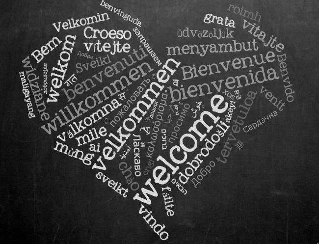 Welcome in different languages