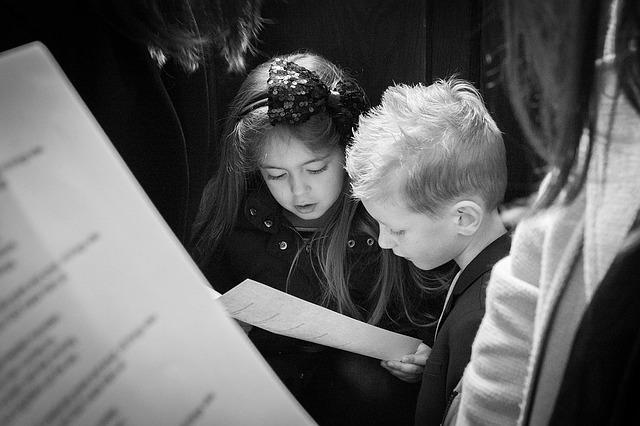 Children singing